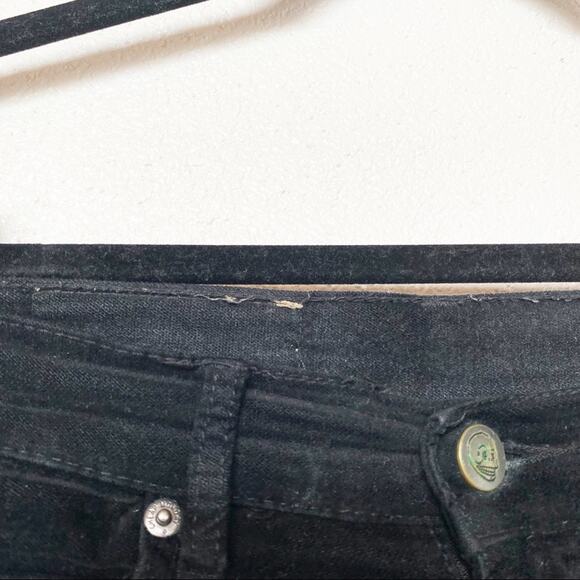 Cheap Monday Velour Skinny Jeans Black Size 26 - Picture 5 of 10